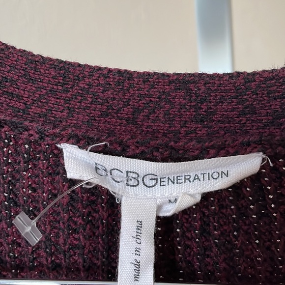 BCBG beautiful marled oversized chunky ribbed zip up cardigan sweater - Picture 2 of 8